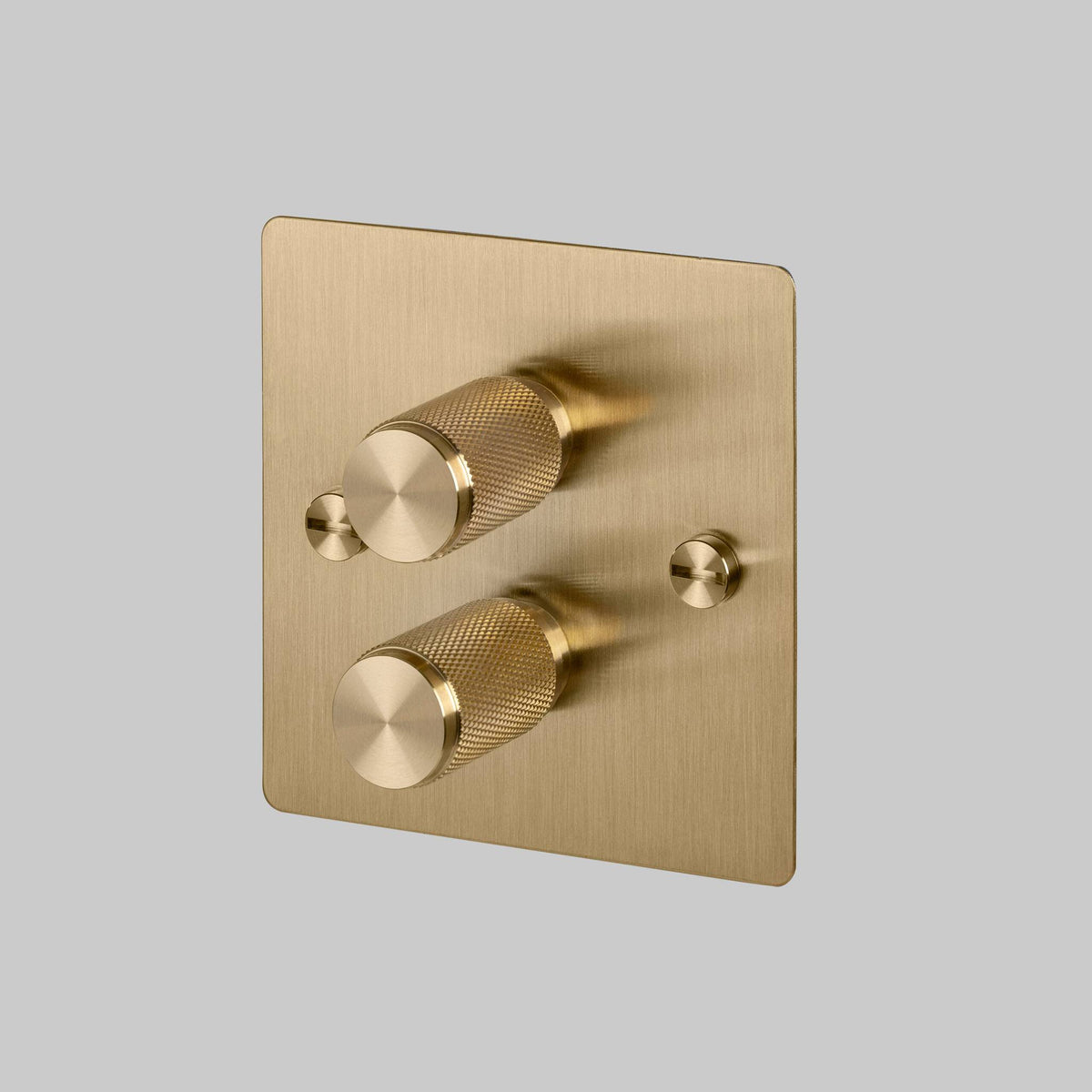 Buster + Punch 2G Cross dimmer – Brass / Brass
