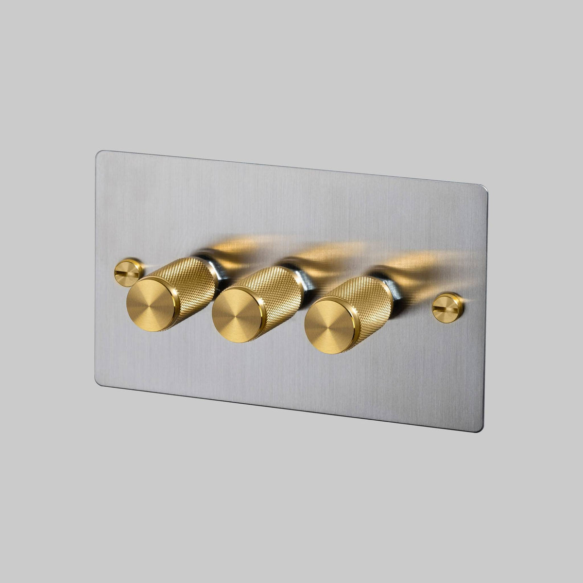 Buster + Punch 3G Cross dimmer – Steel / Brass