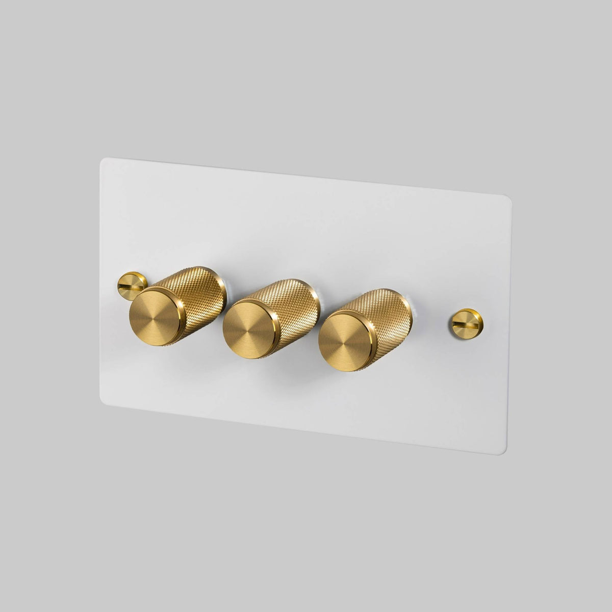 Buster + Punch 3G Cross dimmer – White / Brass