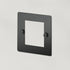 Buster + Punch Euro Plate / 1G / 50 mm / 2 modules – Black