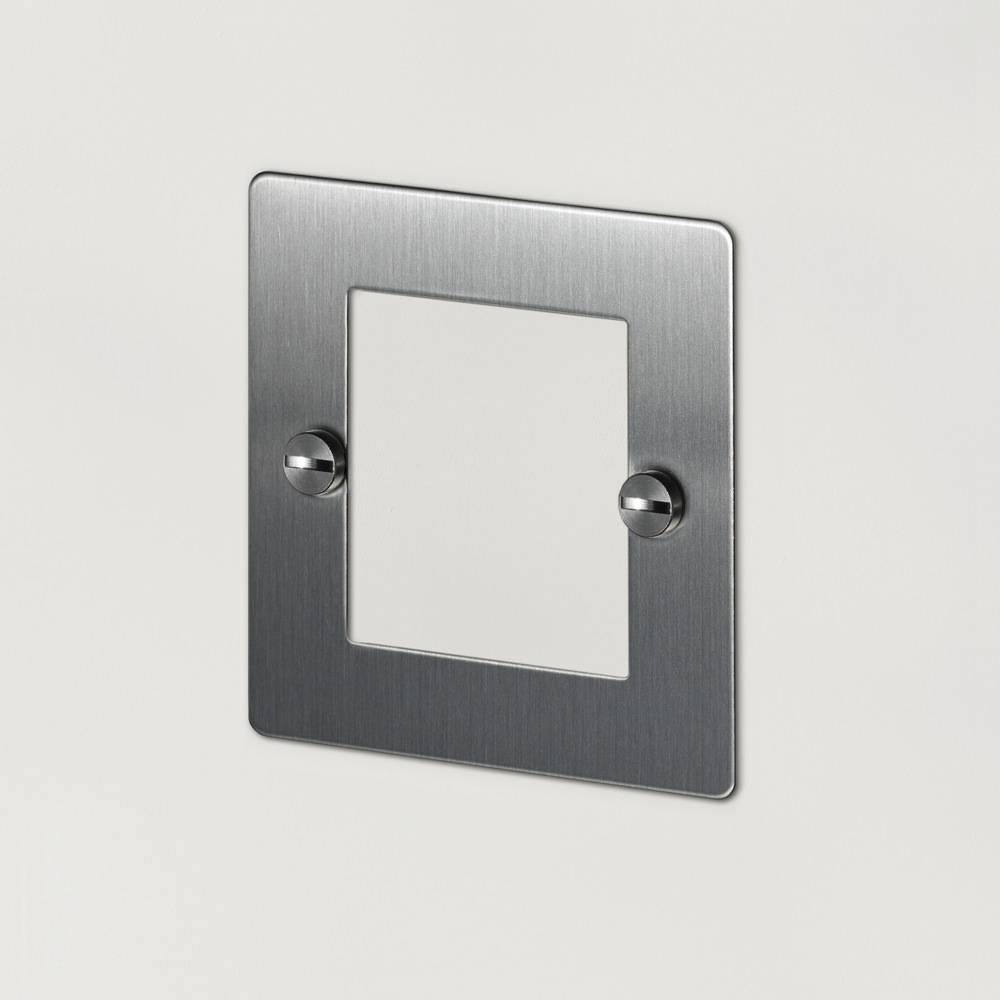 Buster + Punch Euro Plate / 1G / 50 mm / 2 modules – Steel