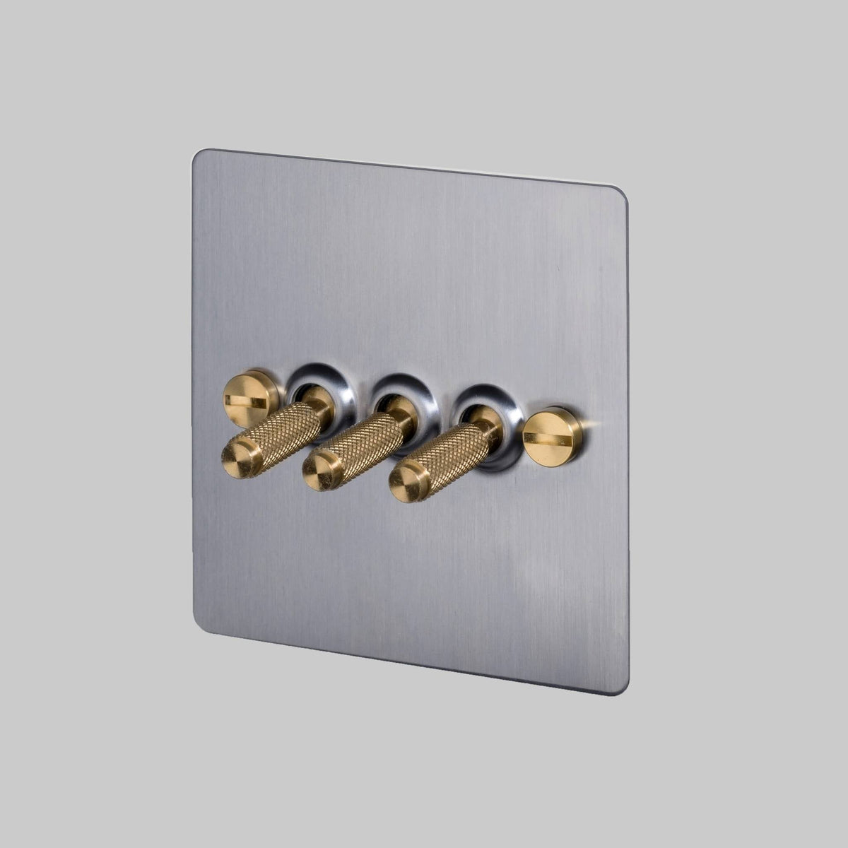 Buster + Punch 3G toggle switch / Cross / Steel / Brass