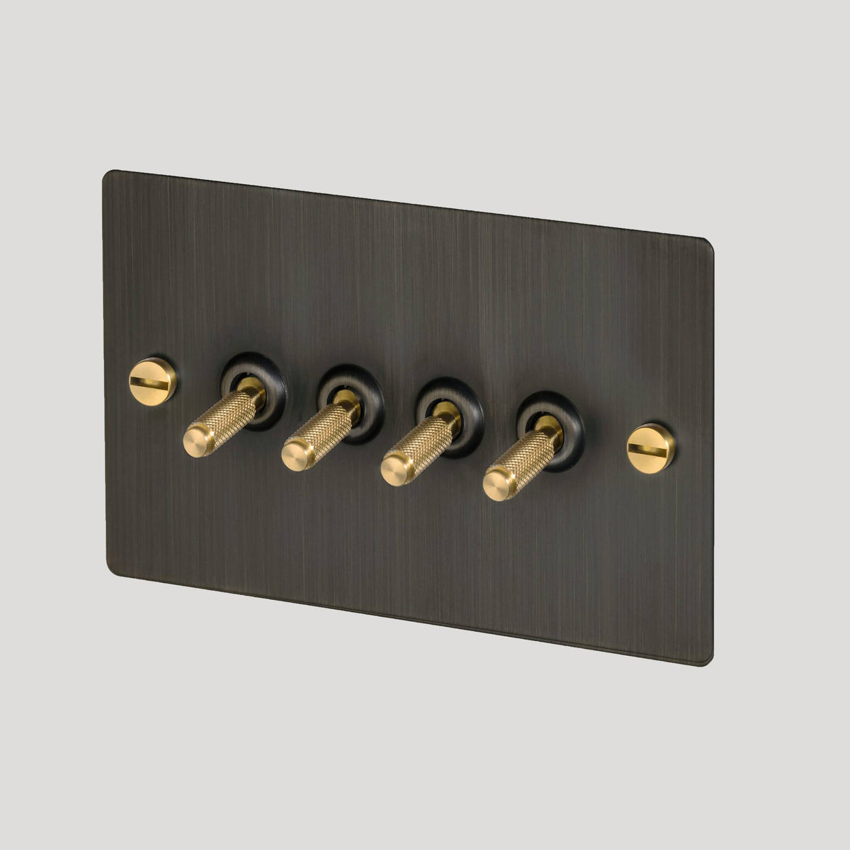Buster + Punch 4G toggle switch / Cross / Smoked Bronze / Brass