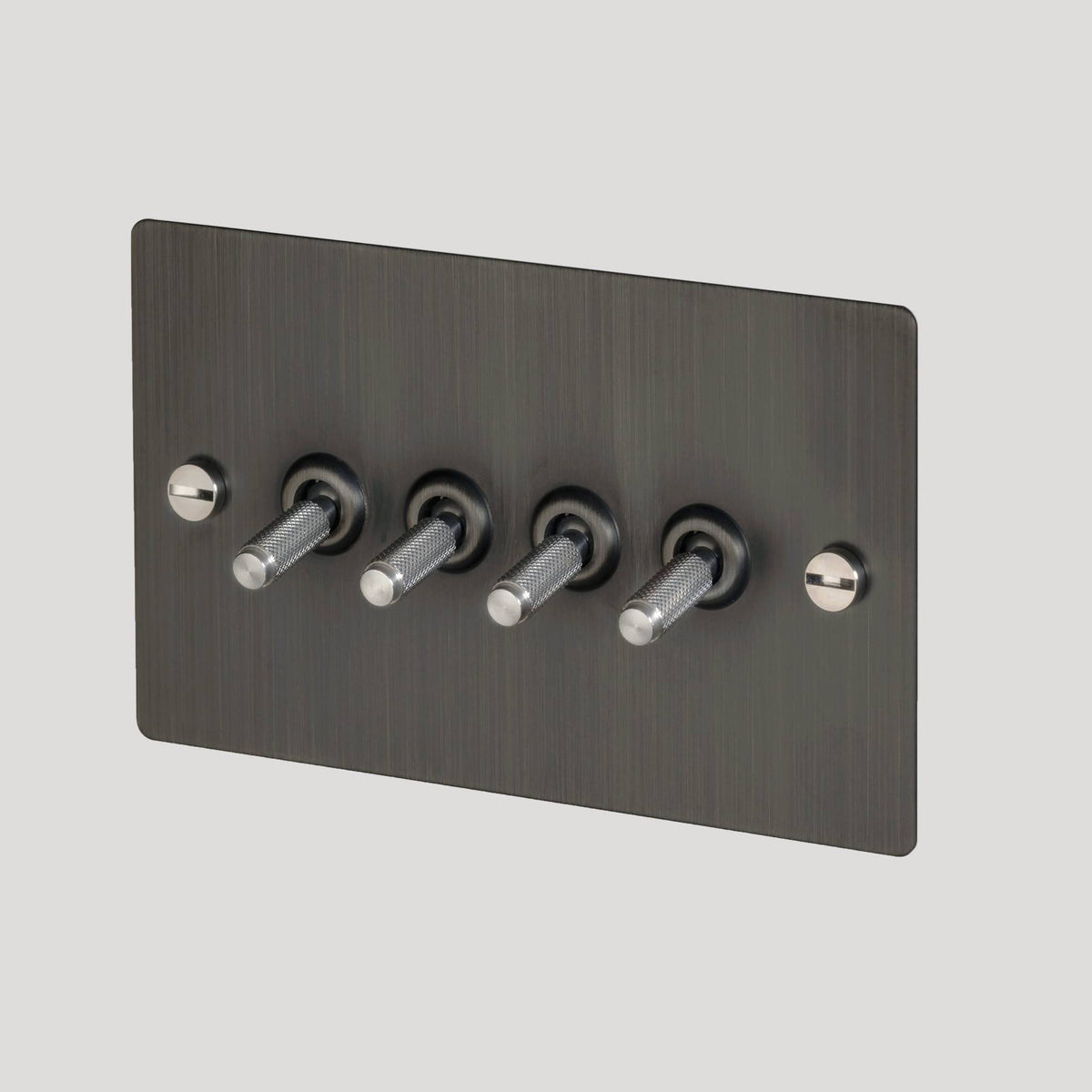 Buster + Punch 4G toggle switch / Cross / Smoked Bronze / Steel