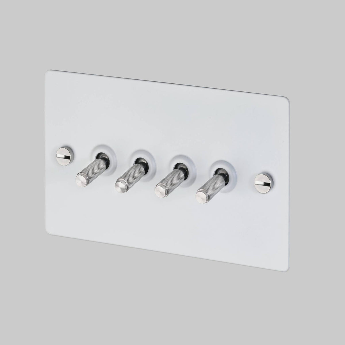 Buster + Punch 4G toggle switch / Cross / White / Steel