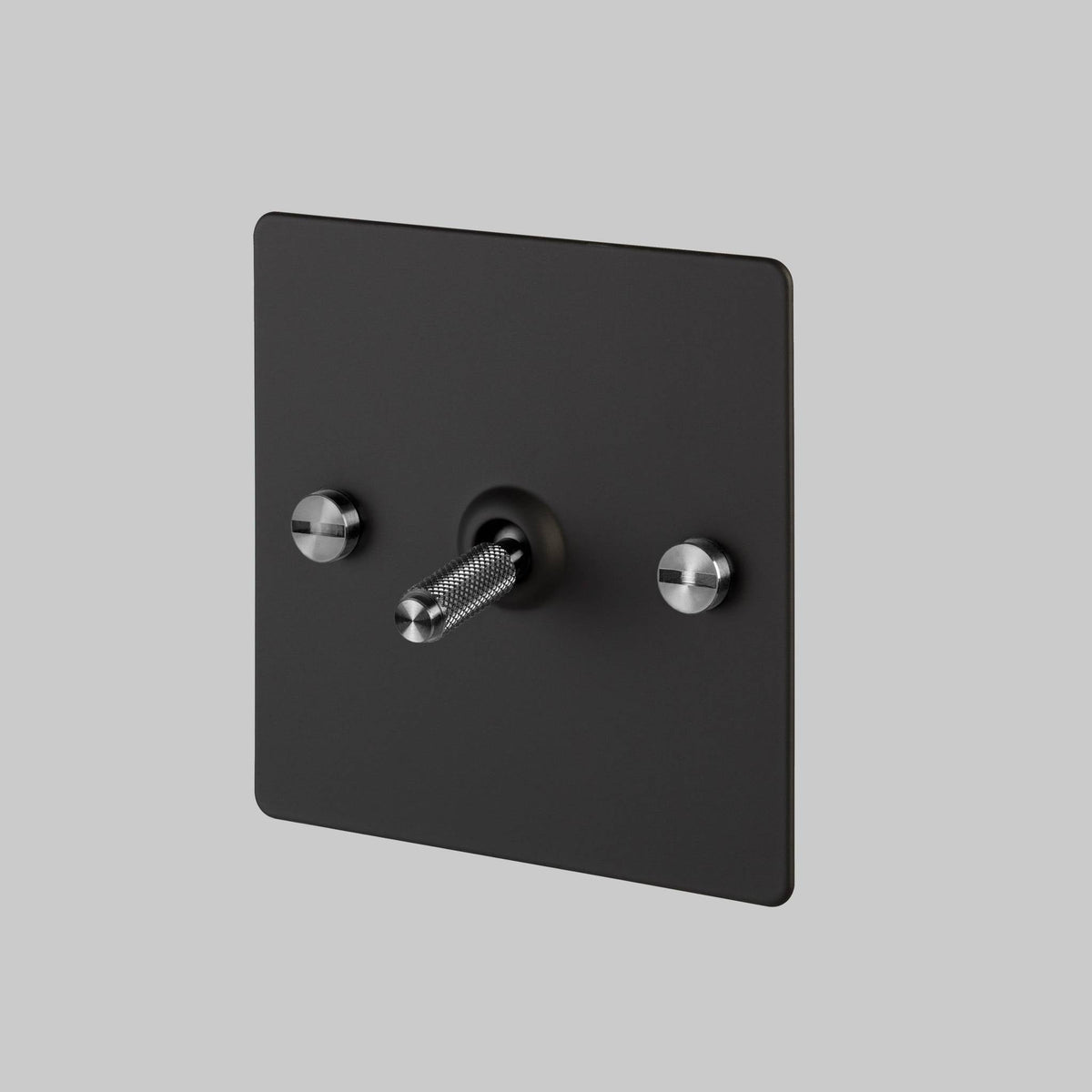 Buster + Punch 1G intermediate toggle switch / Cross / Black / Steel