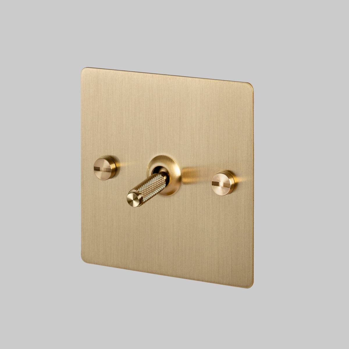Buster + Punch 1G intermediate toggle switch / Cross / Brass / Brass