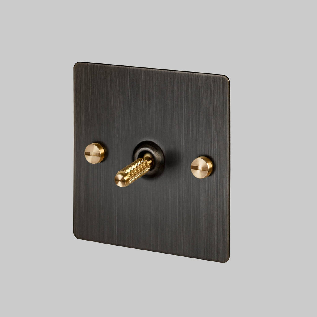 Buster + Punch 1G intermediate toggle switch / Cross / Smoked Bronze / Brass