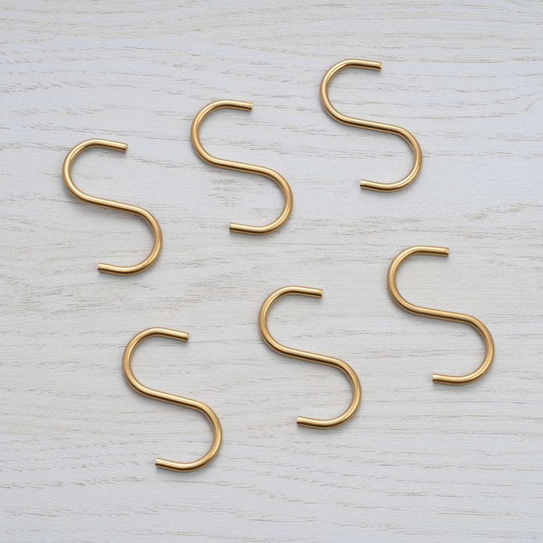 Buster + Punch HANGER SHELF / S HOOK / BRASS / SET OF 6 BRASS