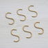 Buster + Punch HANGER SHELF / S HOOK / BRASS / SET OF 6 BRASS