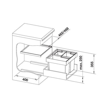 BLANCO FLEXON II 50 affaldssortere